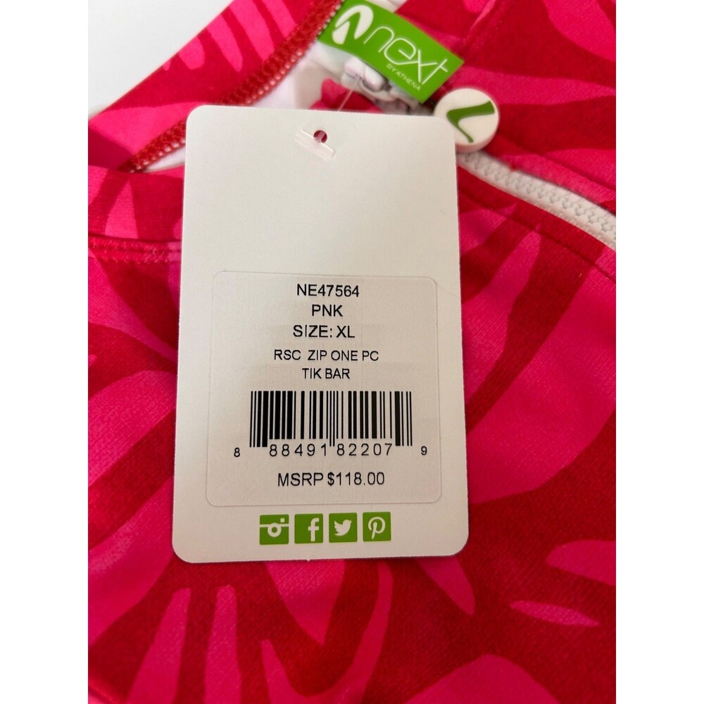 NWT $112‎ Next By Athena size XL Long Sleeve Zip One Piece Swimsuit Scuba Resort - Picture 15 of 16
